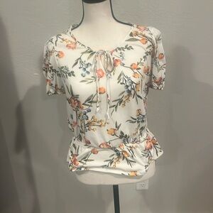 Floral Cropped Blouse
